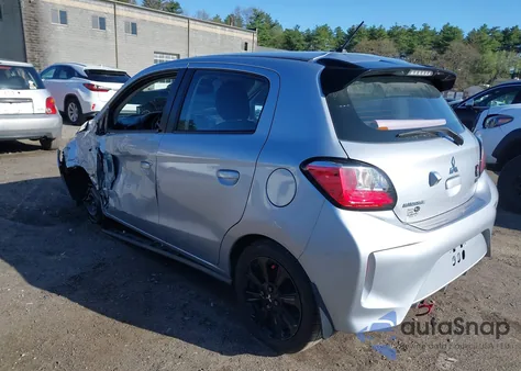 2022 Mitsubishi Mirage Black Edition z USA, uszkodzony, nr VIN ML32AWHJ1NH006102